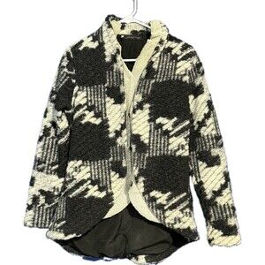 PJK Patterson J. Kincaid Lined Wool Jacket Trending Patchwork Look Sz S